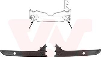 Van Wezel 4420582 - Kit modanature decorative / protettive, Paraurti www.autoricambi360.it