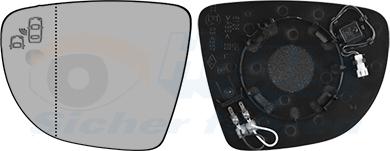 Van Wezel 4420835 - Vetro specchio, Specchio esterno www.autoricambi360.it