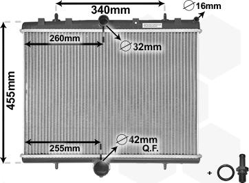 Van Wezel 40002314 - Radiatore, Raffreddamento motore www.autoricambi360.it