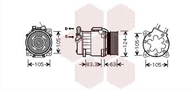 Van Wezel 4000K306 - Compressore, Climatizzatore www.autoricambi360.it