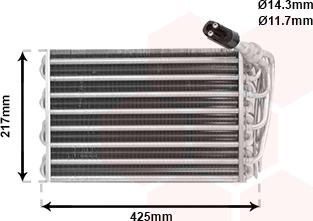 Van Wezel 4000V010 - Evaporatore, Climatizzatore www.autoricambi360.it