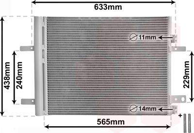 Van Wezel 40015700 - Condensatore, Climatizzatore www.autoricambi360.it