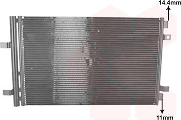 Van Wezel 40015707 - Condensatore, Climatizzatore www.autoricambi360.it