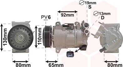 Van Wezel 4001K703 - Compressore, Climatizzatore www.autoricambi360.it