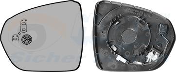Van Wezel 4084835 - Vetro specchio, Specchio esterno www.autoricambi360.it