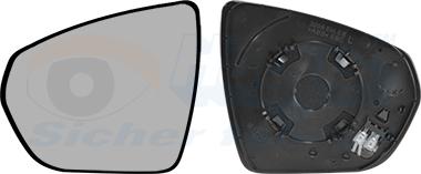 Van Wezel 4084837 - Vetro specchio, Specchio esterno www.autoricambi360.it