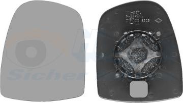 Van Wezel 4394831 - Vetro specchio, Specchio esterno www.autoricambi360.it