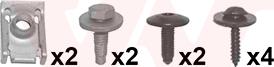 Van Wezel 4341793 - Kit montaggio, Paraurti www.autoricambi360.it