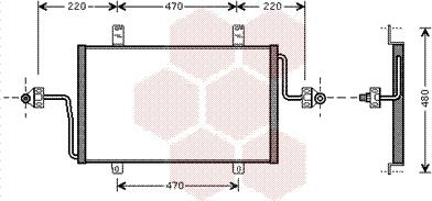 Van Wezel 43005279 - Condensatore, Climatizzatore www.autoricambi360.it