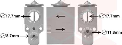 Van Wezel 43001488 - Valvola ad espansione, Climatizzatore www.autoricambi360.it