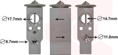 Van Wezel 43001332 - Valvola ad espansione, Climatizzatore www.autoricambi360.it