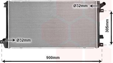 Van Wezel 43002408 - Radiatore, Raffreddamento motore www.autoricambi360.it