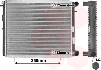 Van Wezel 43002045 - Radiatore, Raffreddamento motore www.autoricambi360.it