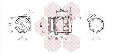 Van Wezel 4300K468 - Compressore, Climatizzatore www.autoricambi360.it