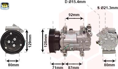 Van Wezel 4300K401 - Compressore, Climatizzatore www.autoricambi360.it