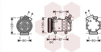 Van Wezel 4300K080 - Compressore, Climatizzatore www.autoricambi360.it