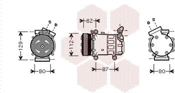 Van Wezel 4300K331 - Compressore, Climatizzatore www.autoricambi360.it