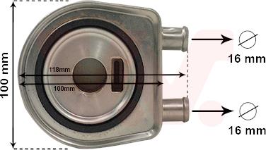 Van Wezel 43013705 - Radiatore olio, Olio motore www.autoricambi360.it