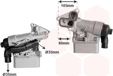Van Wezel 43013710 - Radiatore olio, Olio motore www.autoricambi360.it