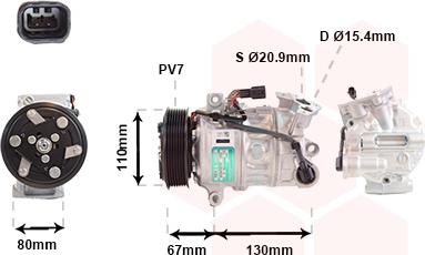 Van Wezel 4301K714 - Compressore, Climatizzatore www.autoricambi360.it