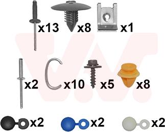 Van Wezel 4386794 - Kit montaggio, Paraurti www.autoricambi360.it