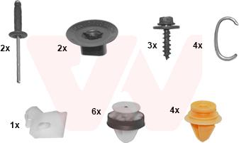 Van Wezel 4386793 - Kit montaggio, Paraurti www.autoricambi360.it