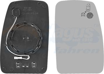 Van Wezel 4388862 - Vetro specchio, Specchio esterno www.autoricambi360.it