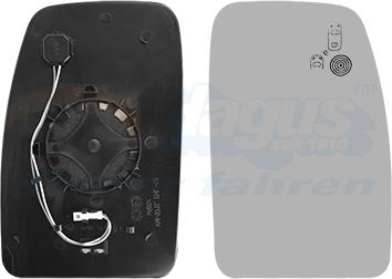 Van Wezel 4388838 - Vetro specchio, Specchio esterno www.autoricambi360.it