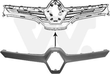 Van Wezel 4382517 - Modanatura decorativa / protettiva, Griglia radiatore www.autoricambi360.it