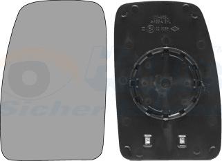 Van Wezel 4387837 - Vetro specchio, Specchio esterno www.autoricambi360.it