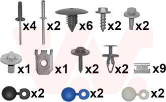 Van Wezel 4334794 - Kit montaggio, Paraurti www.autoricambi360.it