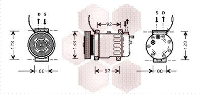 Van Wezel 4700K052 - Compressore, Climatizzatore www.autoricambi360.it