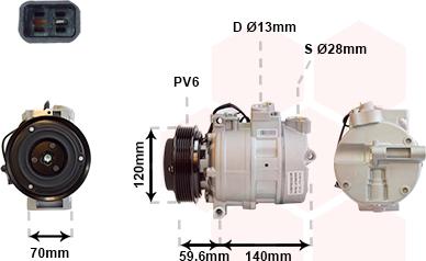 Van Wezel 4700K065 - Compressore, Climatizzatore www.autoricambi360.it