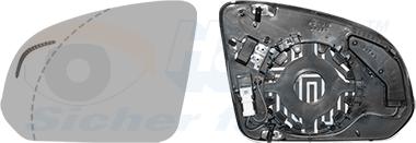 Van Wezel 5917831 - Vetro specchio, Specchio esterno www.autoricambi360.it