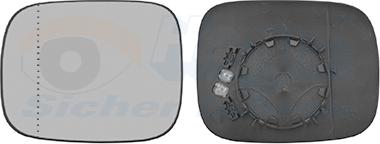 Van Wezel 5938835 - Vetro specchio, Specchio esterno www.autoricambi360.it