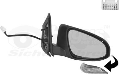 Van Wezel 5407808 - Specchio retrovisore esterno www.autoricambi360.it