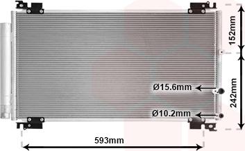 Van Wezel 56015702 - Condensatore, Climatizzatore www.autoricambi360.it