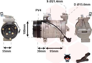 Van Wezel 5100K085 - Compressore, Climatizzatore www.autoricambi360.it