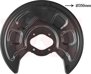 Van Wezel 5867373 - Lamiera paraspruzzi, Disco freno www.autoricambi360.it
