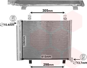 Van Wezel 58005327 - Condensatore, Climatizzatore www.autoricambi360.it