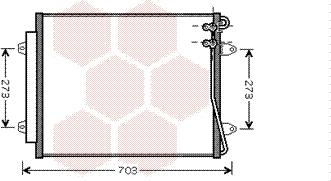Van Wezel 58005226 - Condensatore, Climatizzatore www.autoricambi360.it