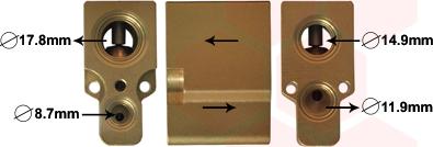 Van Wezel 58001076 - Valvola ad espansione, Climatizzatore www.autoricambi360.it