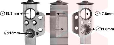Van Wezel 58001333 - Valvola ad espansione, Climatizzatore www.autoricambi360.it