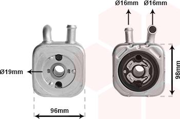 Van Wezel 58003082 - Radiatore olio, Olio motore www.autoricambi360.it