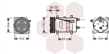 Van Wezel 5800K074 - Compressore, Climatizzatore www.autoricambi360.it