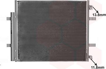 Van Wezel 58015711 - Condensatore, Climatizzatore www.autoricambi360.it