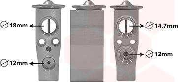 Van Wezel 58011701 - Valvola ad espansione, Climatizzatore www.autoricambi360.it