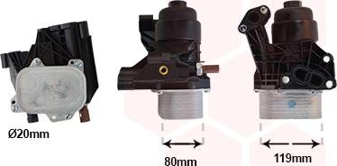 Van Wezel 58013733 - Radiatore olio, Olio motore www.autoricambi360.it