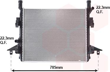 Van Wezel 58012736 - Radiatore, Raffreddamento motore www.autoricambi360.it
