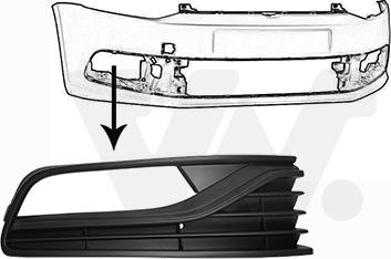 Van Wezel 5814598 - Griglia di ventilazione, Paraurti www.autoricambi360.it